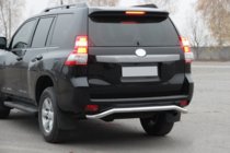 Toyota Land Cruiser Prado 150 2009-2023 Barra Trasera AK008 (Acero Inoxidable) foto 2