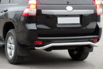 Toyota Land Cruiser Prado 150 2009-2023 Barra Trasera AK008 (Acero Inoxidable) foto 3