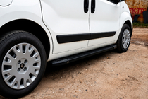 Citroen Nemo 2007-2017 Estribos Laterales Rainbow Black (2 uds, Perfil de Aluminio) foto 1