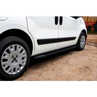 Estribos Laterales Rainbow Black (2 uds, Perfil de Aluminio) Citroen Nemo 2007-2017 foto 1