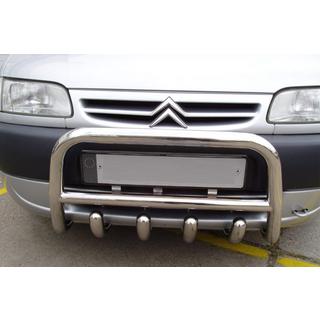 Defensa Delantera QT006 (Acero Inoxidable) Citroen Berlingo 1996-2008