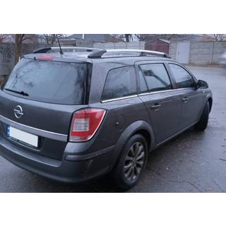Barras de techo de aluminio (Caravan, cromo) Opel Astra H 2004-2013 foto 2