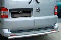 Volkswagen Caddy 2004-2010 Barra trasera (1 ud, acero inoxidable) foto 1