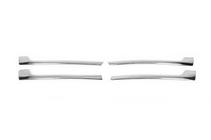 Volkswagen T5 2010-2015 Cubiertas cromadas para rejilla dividida (Carmos, 4 uds, acero inoxidable) foto 2