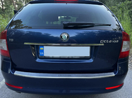 Skoda Octavia II A5 2010-2013 Moldura cromada sobre la matrícula Carmos (acero inoxidable) foto 6