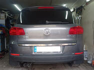 Volkswagen Tiguan 2007-2016 Moldura maletero acero inoxidable foto 1