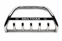 Volkswagen T4 Caravelle/Multivan 1990–2003 Defensa Delantera WT004 Acero Inoxidable foto 3