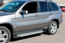 BMW X5 E53 1999–2006 Estribos Laterales Allmond Grey (2 uds, Aluminio) foto 3