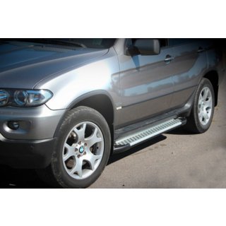Estribos Laterales Allmond Grey (2 uds, Aluminio) BMW X5 E53 1999–2006 foto 1