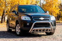 Chevrolet Captiva 2006-2019 Defensa Delantera WT002 (Acero Inoxidable) foto 1