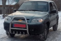 Chevrolet Niva 1998-2020 Defensa Delantera QT007 (Acero Inoxidable) foto 3