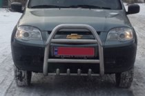 Chevrolet Niva 1998-2020 Defensa Delantera QT007 (Acero Inoxidable) foto 2