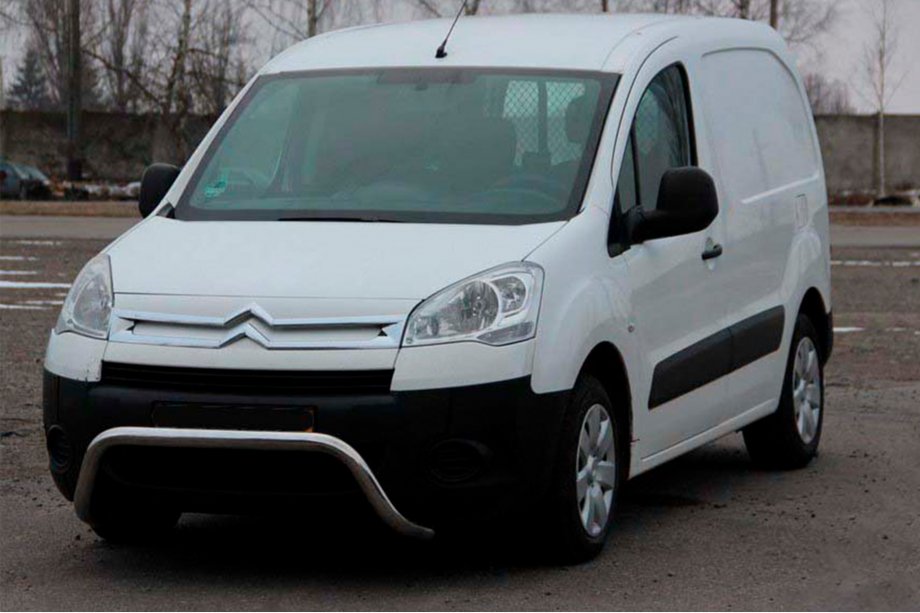 Peugeot Partner Tepee 2008-2018 Defensa Delantera WT007 (Acero Inoxidable) Image