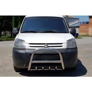 Defensa Delantera WT003 Acero Inoxidable Citroen Berlingo 1996-2008 foto 1