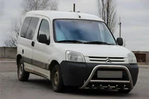 Peugeot Partner 1996-2008 Defensa Delantera WT003 (Acero Inoxidable) foto 1