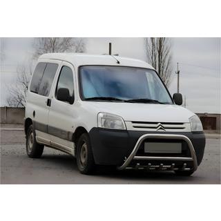 Defensa Delantera WT003 (Acero Inoxidable) Peugeot Partner 1996-2008 foto 1