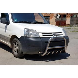 Defensa Delantera WT003 (Acero Inoxidable) Peugeot Partner 1996-2008 foto 3