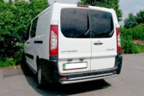 Citroen Jumpy 2007–2017 Barra Trasera Double (Acero Inoxidable) foto 3