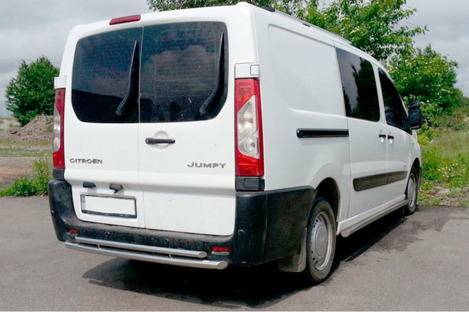 Peugeot Expert 2007-2016 Barra Trasera AK-002-Doble (Acero Inoxidable) Image