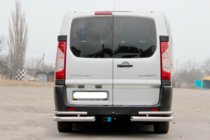 Fiat Scudo 2007-2015 Esquinas traseras AK003-Double (2 uds, acero inoxidable) foto 2
