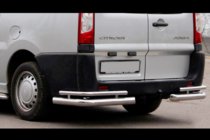 Citroen Jumpy 2007–2017 Esquinas traseras Double (2 uds, acero inoxidable) foto 1