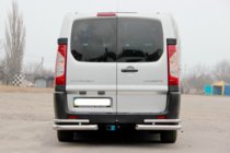 Citroen Jumpy 2007–2017 Esquinas traseras Double (2 uds, acero inoxidable) foto 3