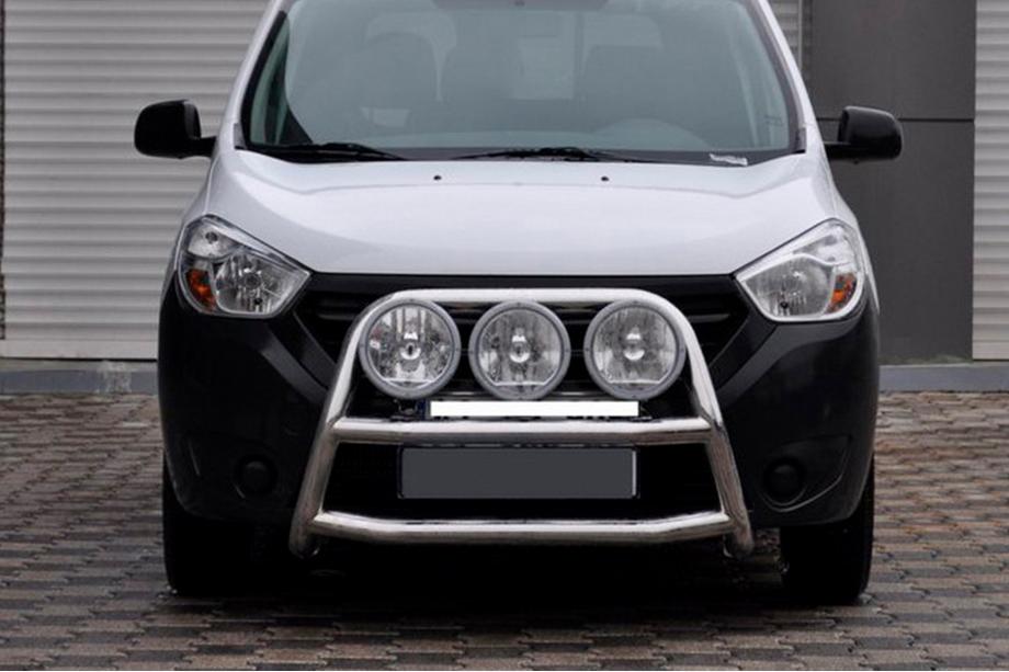 Dacia Dokker 2013-2022 Defensa Delantera WT022 (Acero Inoxidable) Image