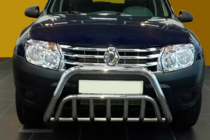 Renault Duster 2008–2017 Defensa Delantera WT002 (Acero Inoxidable) foto 1
