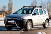 Dacia Duster 2008-2018 Defensa Delantera WT022 Acero Inoxidable foto 2