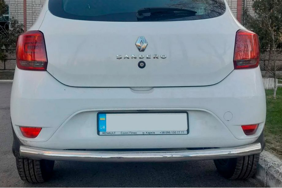 Renault Sandero 2013-2022 Barra Trasera AK002 (Acero Inoxidable) Image