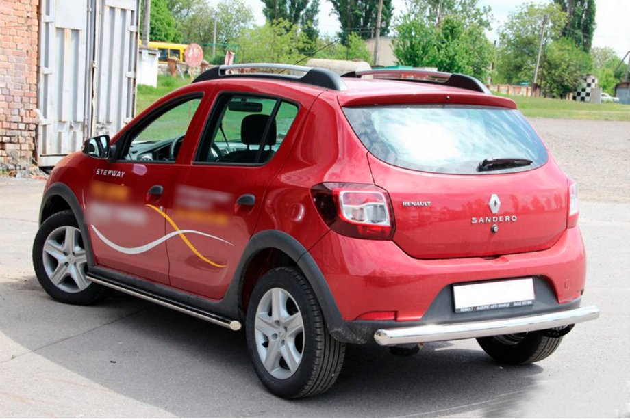 Dacia Sandero 2013-2020 Barra Trasera AK002 (Acero Inoxidable) Foto 3