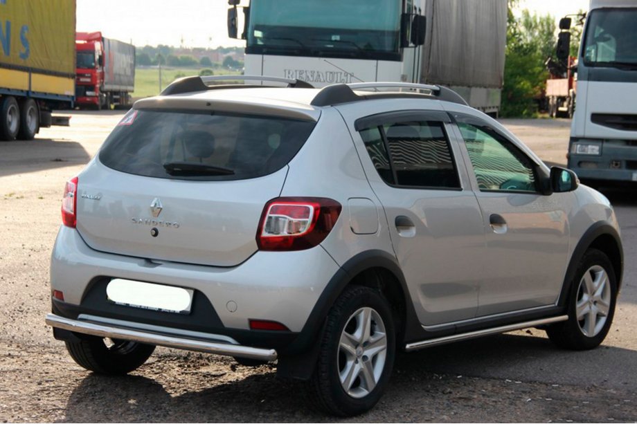 Dacia Sandero 2013-2020 Barra Trasera AK002 (Acero Inoxidable) Foto 8