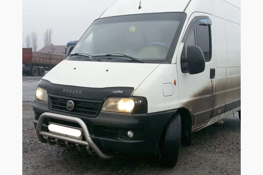 Peugeot Boxer 1994-2006 Defensa Delantera WT003 (Acero Inoxidable) Image