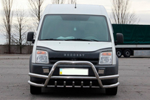 Ford Connect 2002–2006 Defensa Delantera con Doble Tubo WT004-Plus (Acero Inoxidable) foto 2