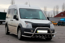 Ford Connect 2006–2009 Defensa delantera con doble barra WT003-Plus-2 (acero inoxidable) foto 3