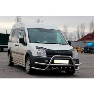 Defensa delantera con doble barra WT003-Plus-2 (acero inoxidable) Ford Connect 2006–2009 foto 3