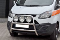 Ford Custom 2013-2022 Defensa Delantera WT022 (Acero Inoxidable) foto 2