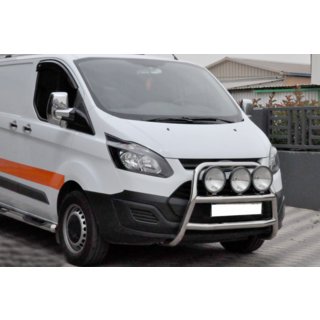 Defensa Delantera WT022 (Acero Inoxidable) Ford Custom 2013-2022 foto 4