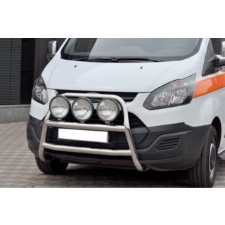 Defensa Delantera WT022 (Acero Inoxidable) Ford Custom 2013-2022 foto 2