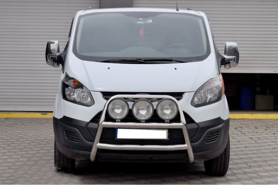 Ford Custom 2013-2022 Defensa Delantera WT022 (Acero Inoxidable) Image