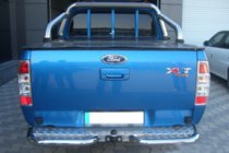 Ford Ranger 2007-2011 Barras traseras de esquina AK003 (2 uds., acero inoxidable) foto 1