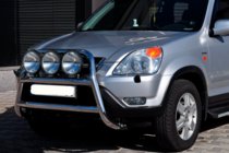 Honda CRV 2001-2006 Defensa Delantera WT018 (Acero Inoxidable) foto 4