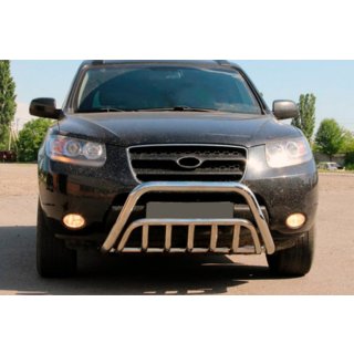 Defensa Delantera WT002 (Acero Inoxidable) Hyundai Santa Fe 2 2006-2012 foto 1