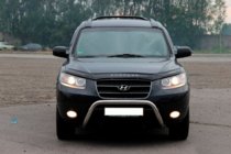 Hyundai Santa Fe 2 2006-2012 Defensa Delantera WT007 (Acero Inoxidable) foto 3