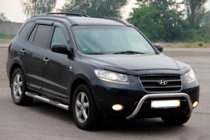 Hyundai Santa Fe 2 2006-2012 Defensa Delantera WT007 (Acero Inoxidable) foto 2