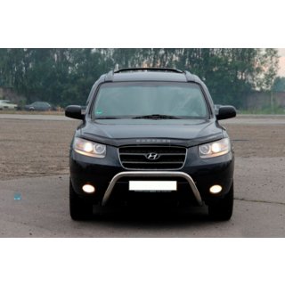 Defensa Delantera WT007 (Acero Inoxidable) Hyundai Santa Fe 2 2006-2012 foto 3