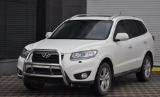 Hyundai Santa Fe 2 2006-2012 Defensa Delantera WT018 (Acero Inoxidable) foto 1