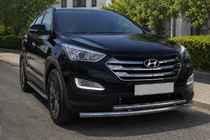 Hyundai Santa Fe 3 2012-2018 Defensa Delantera ST014 (Acero Inoxidable) foto 1