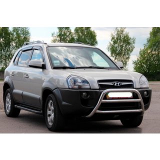 Defensa Delantera WT022 (Acero Inoxidable) Hyundai Tucson JM 2004- foto 3