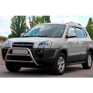 Defensa Delantera WT022 (Acero Inoxidable) Hyundai Tucson JM 2004- foto 1